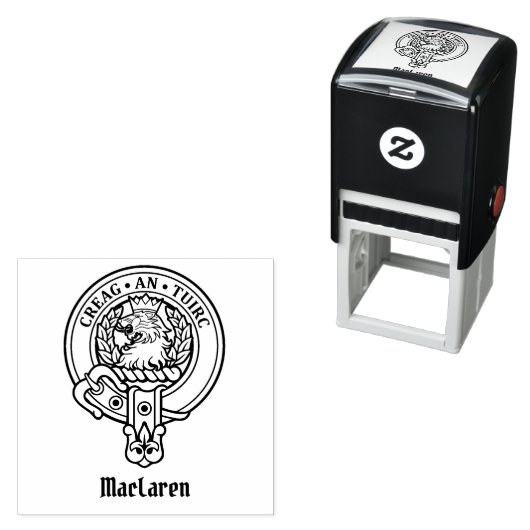 Tampon Auto-encreur Clan MacLaren Crest (En situation)
