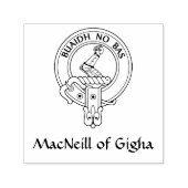Tampon Auto-encreur Clan MacNeill de Gigha Gaelic Crest (Design)