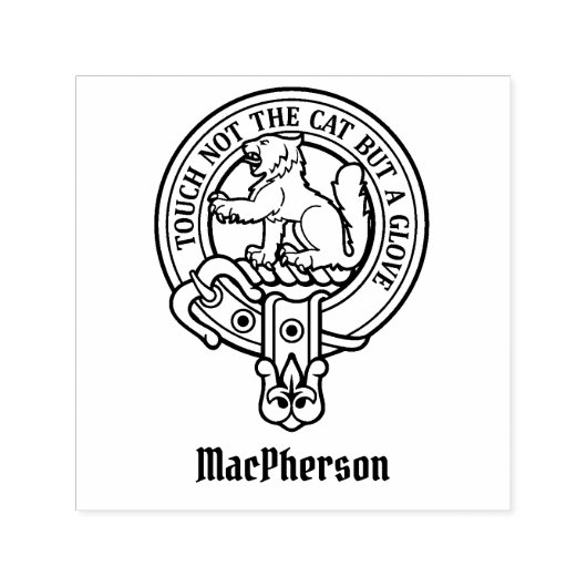 Tampon Auto-encreur Clan MacPherson Crest Stamp autoportant (Design)