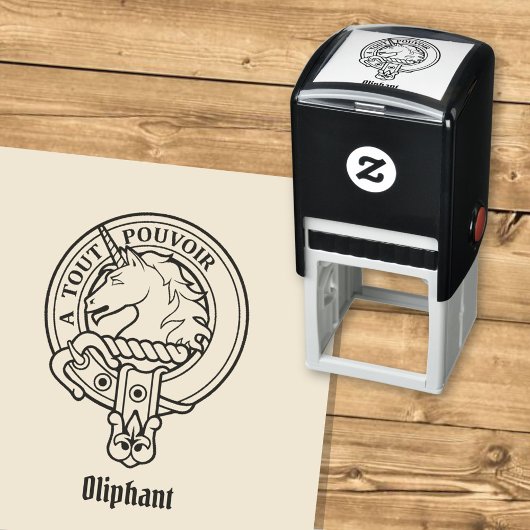 Tampon Auto-encreur Clan Oliphant Crest Stamp autoportant