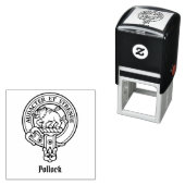 Tampon Auto-encreur Clan Pollock Crest Stamp autoportant (En situation)