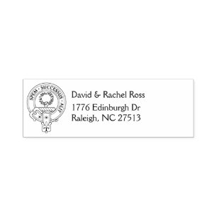 Tampon Auto-encreur Clan Ross [EDIT] Crest & Address
