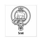 Tampon Auto-encreur Clan Scott Crest Stamp autoportant (Design)