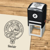 Tampon Auto-encreur Clan Sinclair Crest Stamp autoportant