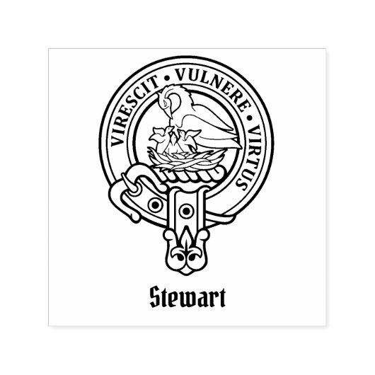 Tampon Auto-encreur Clan Stewart Crest (Design)