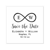 Tampon Auto-encreur Classic Infinity Monogram Wedding Save the Date (Design)