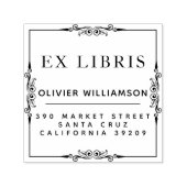 Tampon Auto-encreur Classic Masculine Frame Ex Libris Plaque (Design)