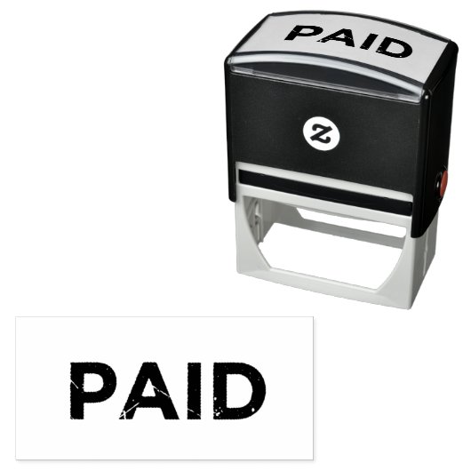 Tampon Auto-encreur Classic PAID Self Inking Rubber Office Stamp (En situation)