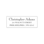 Tampon Auto-encreur Classic Serif Typographie Adresse de retour (Design)