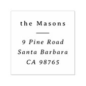 Tampon Auto-encreur Classic Serif Typographie Élégante Adresse de reto (Design)