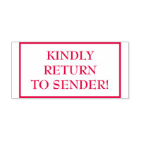 Classique "RETOURNEZ À L'ENVOI !" Timbre en caoutc