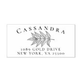 Tampon Auto-encreur Classy Nom de famille Adresse de retour (Design)