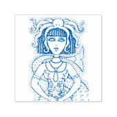 TAMPON AUTO-ENCREUR  CLEOPATRA OCTOPUS MERMAID, IMAGINAIRE GOTH SIREN (Design)