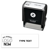 TAMPON AUTO-ENCREUR  CLIENT SIMPLE CONTEMPORAIN PROPRE BLANC MODE (En situation)