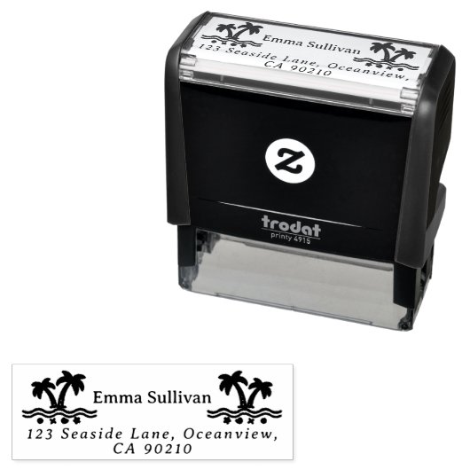 Tampon Auto-encreur Coastal Breeze Nom et adresse de retour (En situation)