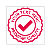 Tampon Auto-encreur Coche d'approbation de qualité personnalisée (Design)