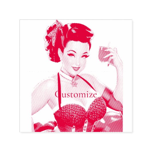 Tampon Auto-encreur Cocktail Party Girl Thunder_Cove (Design)