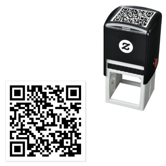 Tampon Auto-encreur Code QR (En situation)