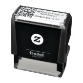 Tampon Auto-encreur Code QR de conception personnalisée simple Adresse (Produit)