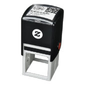 Tampon Auto-encreur Code QR entreprise Retour Adresse Logo professionn (Produit)