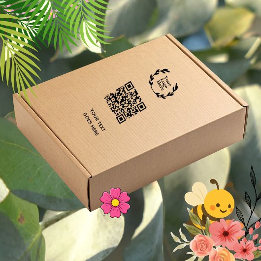 Tampon Auto-encreur Code QR | Logo d'entreprise Moderne Professionnell
