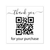 Tampon Auto-encreur Code QR merci pour votre achat (Design)