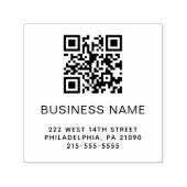 Tampon Auto-encreur Code QR moderne Nom commercial ou logo (Design)
