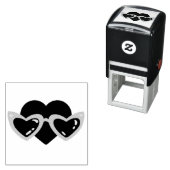 Tampon Auto-encreur Cœur (En situation)
