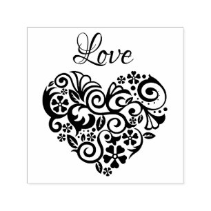 Tampon Auto-encreur Coeur d'amour