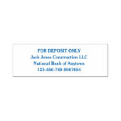 Tampon Auto-encreur Comptabilisation personnalisée des dépôts uniqueme (Design)