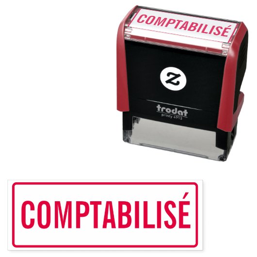 TAMPON AUTO-ENCREUR COMPTABILISÉ (En situation)
