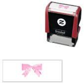 Tampon Auto-encreur Conception de nœud rose classique (En situation)