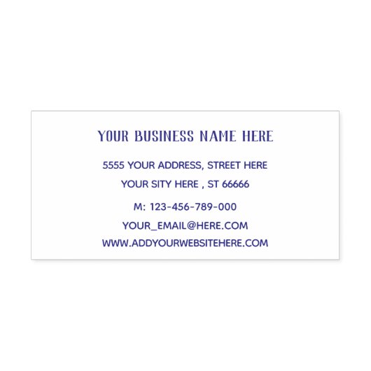 Tampon Auto-encreur Conception professionnelle Vos informations Adress (Design)