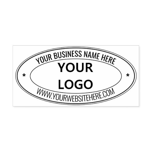 Tampon Auto-encreur Concevez votre propre entreprise Oval Sels-inking (Design)