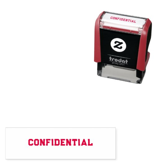 Tampon Auto-encreur Confidentiel (En situation)