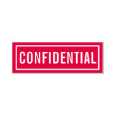Tampon Auto-encreur Confidentiel (Design)