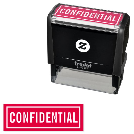 Tampon Auto-encreur Confidentiel (En situation)