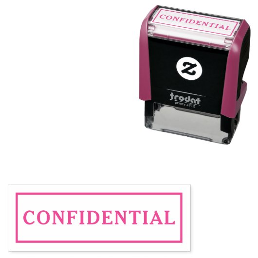 Tampon Auto-encreur CONFIDENTIEL Documents privés d'affaires (En situation)
