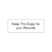 Tampon Auto-encreur Conserver cette copie pour votre tampon d'enregist (Design)