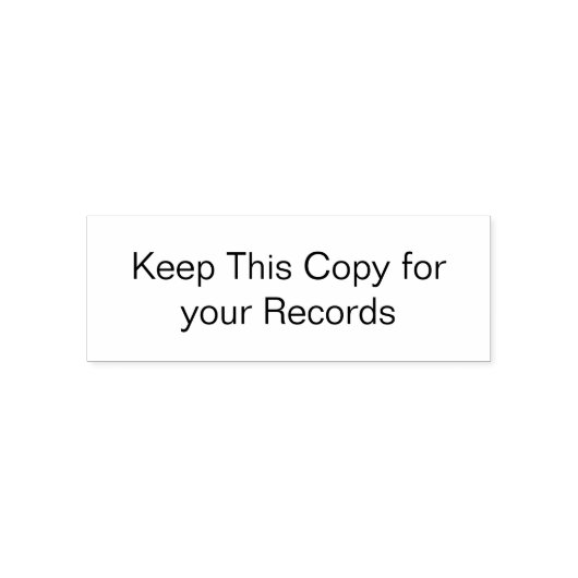 Tampon Auto-encreur Conserver cette copie pour votre tampon d'enregist (Design)