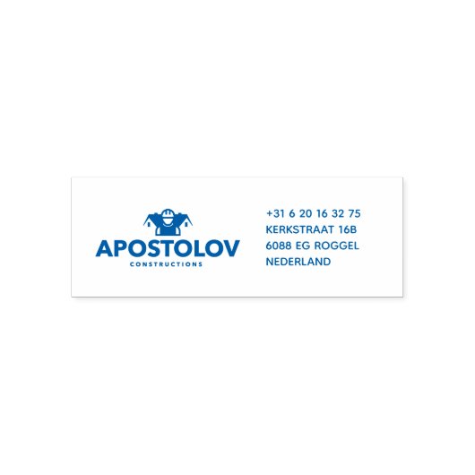 TAMPON AUTO-ENCREUR  CONSTRUCTIONS APOSTOLOV (Design)