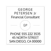 Tampon Auto-encreur Consultant | entreprise monogrammed (Design)