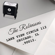 Contemporary Minimalist Address Stamp