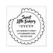 Tampon Auto-encreur Cookie Bite Bakery Adresse d'affaires (Design)