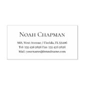 Tampon Auto-encreur Coordonnées Nom professionnel Simple (Design)