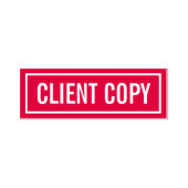 Tampon Auto-encreur Copie client (Design)