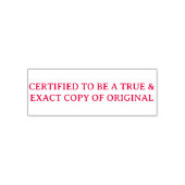 Tampon Auto-encreur Copie Conforme & Exacte de l'Original Certifiée (Design)