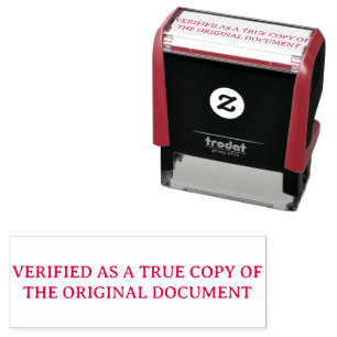 Tampon Auto-encreur Copie conforme vérifiée du document original
