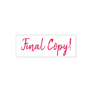 Tampon Auto-encreur Copie finale ! Scrapbooking