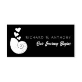 Tampon Auto-encreur Coquillage et coeurs (Design)